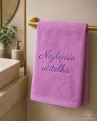 Vyšívaná osuška - Najlepšia učiteľka