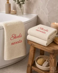 Vyšívaná osuška - Skvelá nevesta
