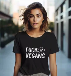 Dámske tričko - Fuck Vegans