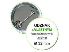 Odznaky s vlastnou potlačou 32mm