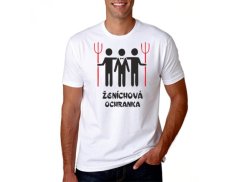 Vtipné tričko - Ženíchova Ochranka