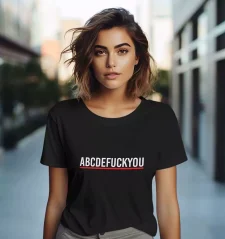 Dámske tričko - ABCDEFUCKYOU
