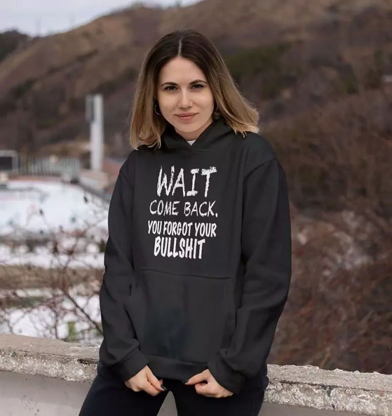 Dámska mikina - Come Back - Farba: Čierna, Veľkosť: XL