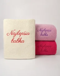 Vyšívaná osuška - Najlepšia babka