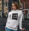 Dámska mikina - Lorem Ipsum V3 - Farba: Biela, Veľkosť: XS