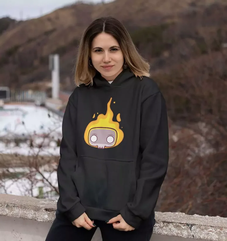 Dámska mikina - Burn - Farba: Čierna, Veľkosť: L