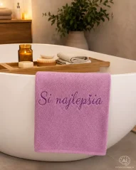Vyšívaná osuška - Si najlepšia