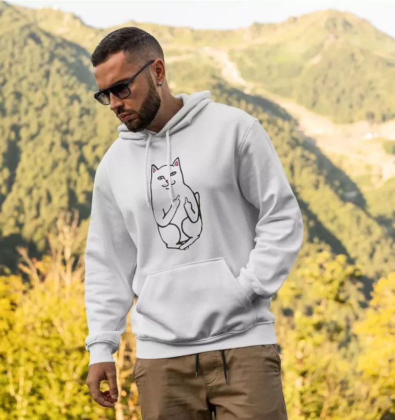 Pánska mikina - Funny Cat