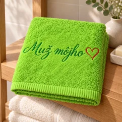 Vyšívaná osuška - Muž môjho ♥